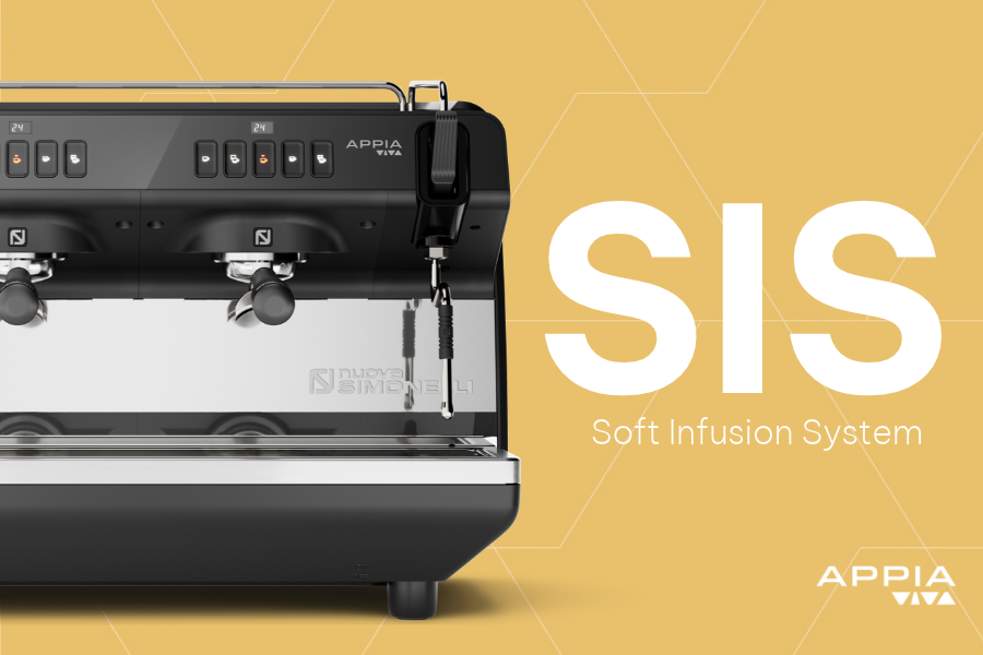 Công nghệ ủ cà phê SIS, Máy pha cà phê Nuova Simonelli Appia Viva Vol Luxe - 2 Groups