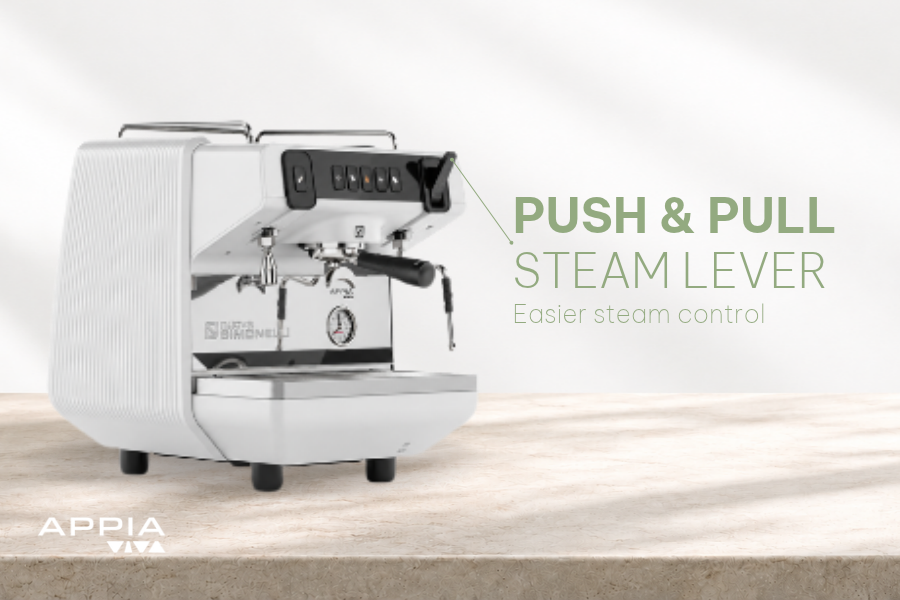 Cần gạt hơi Kéo & Đẩy, Máy pha cà phê Nuova Simonelli Appia Viva Core - 1 Group