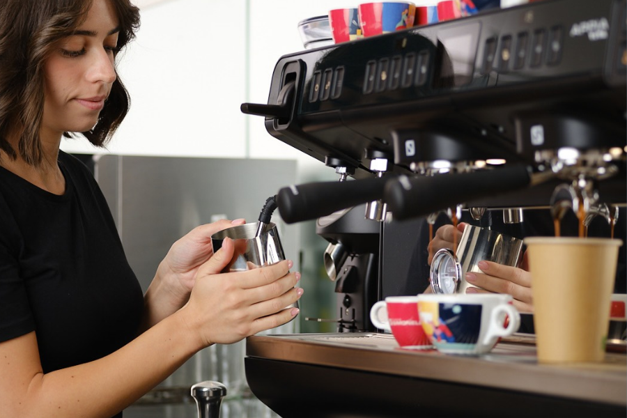 Cần gạt hơi Kéo & Đẩy cải tiến, Máy pha cà phê Nuova Simonelli Appia Viva Vol Luxe - 2 Groups